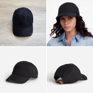 Madewell Canvas Baseball Hat Black One Size Cotton Lining MSRP $35 New With Tags